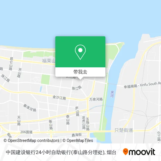 中国建设银行24小时自助银行(泰山路分理处)地图