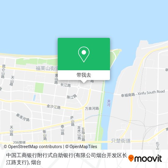 中国工商银行附行式自助银行(有限公司烟台开发区长江路支行)地图