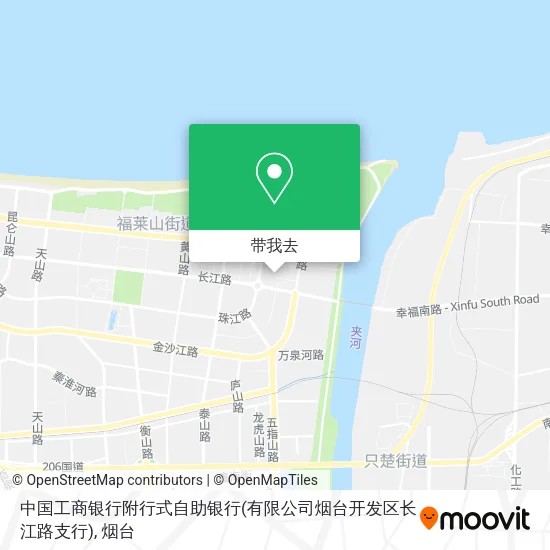 中国工商银行附行式自助银行(有限公司烟台开发区长江路支行)地图