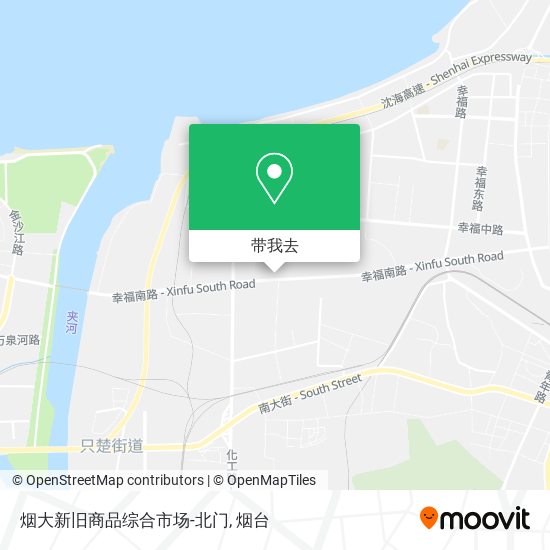烟大新旧商品综合市场-北门地图