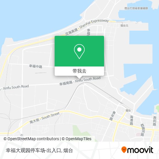 幸福大观园停车场-出入口地图