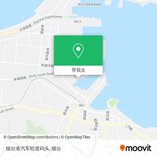 烟台港汽车轮渡码头地图