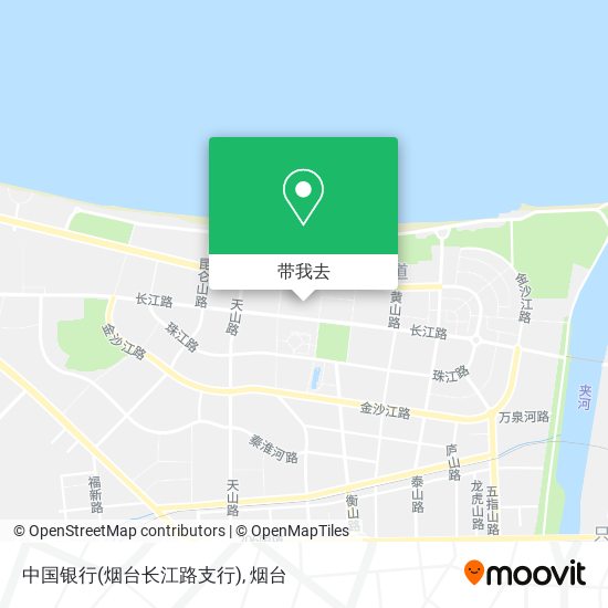 中国银行(烟台长江路支行)地图