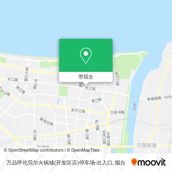 万品呼伦贝尔火锅城(开发区店)停车场-出入口地图