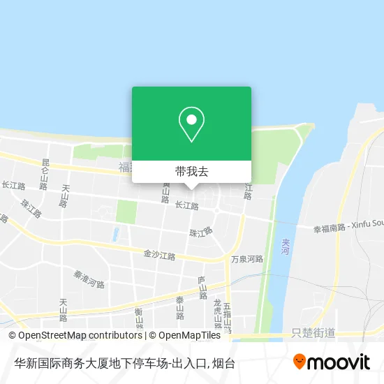 华新国际商务大厦地下停车场-出入口地图