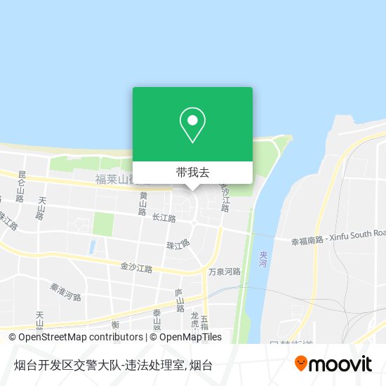 烟台开发区交警大队-违法处理室地图