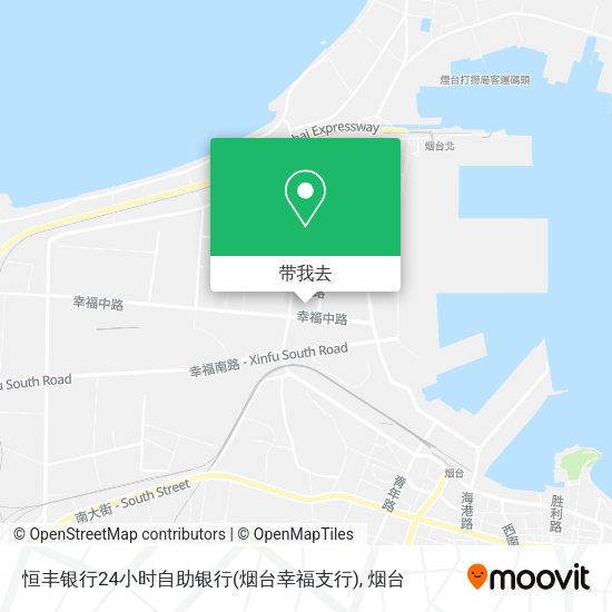 恒丰银行24小时自助银行(烟台幸福支行)地图