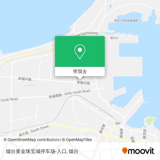 烟台黄金珠宝城停车场-入口地图