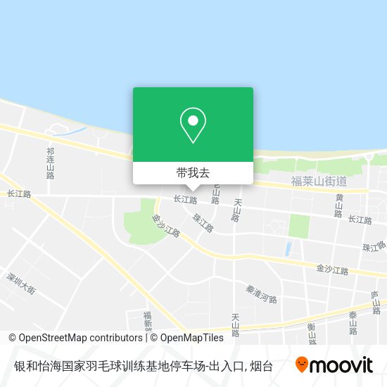 银和怡海国家羽毛球训练基地停车场-出入口地图
