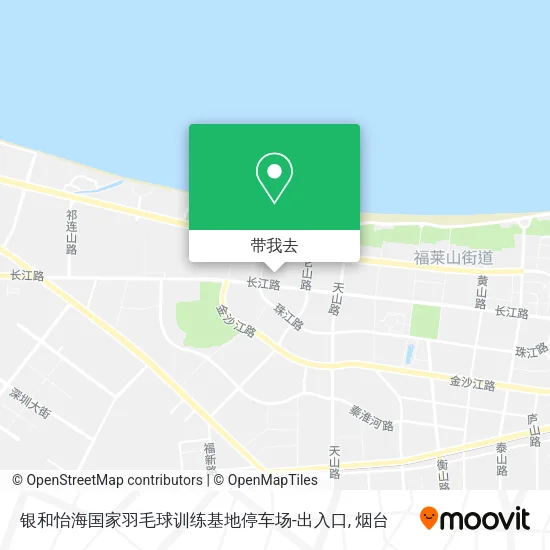 银和怡海国家羽毛球训练基地停车场-出入口地图