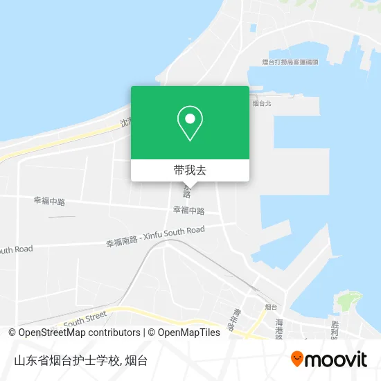 山东省烟台护士学校地图