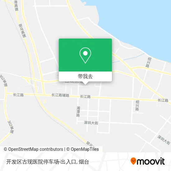 开发区古现医院停车场-出入口地图