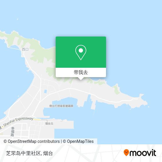 芝罘岛中里社区地图