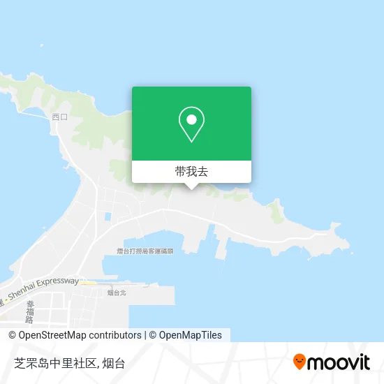 芝罘岛中里社区地图