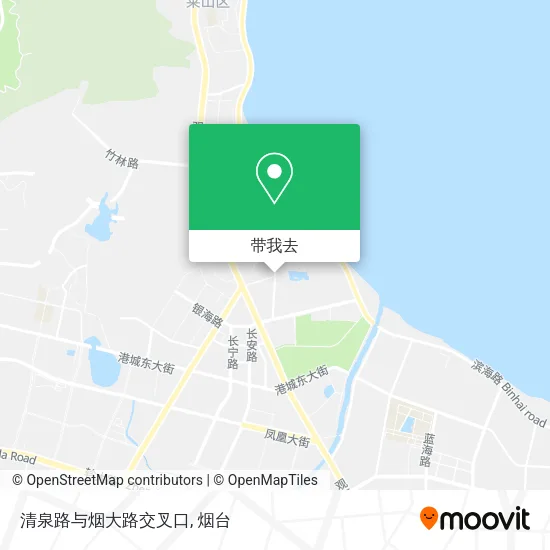 清泉路与烟大路交叉口地图
