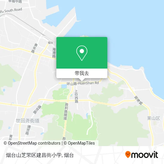 烟台山芝罘区建昌街小学地图