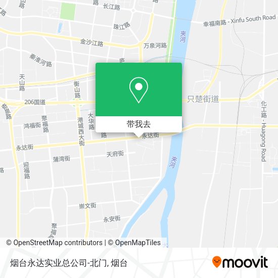烟台永达实业总公司-北门地图