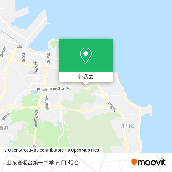山东省烟台第一中学-南门地图