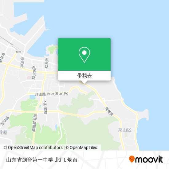 山东省烟台第一中学-北门地图