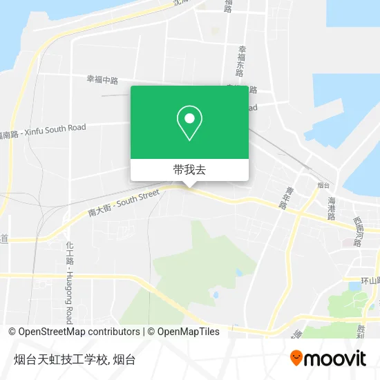 烟台天虹技工学校地图