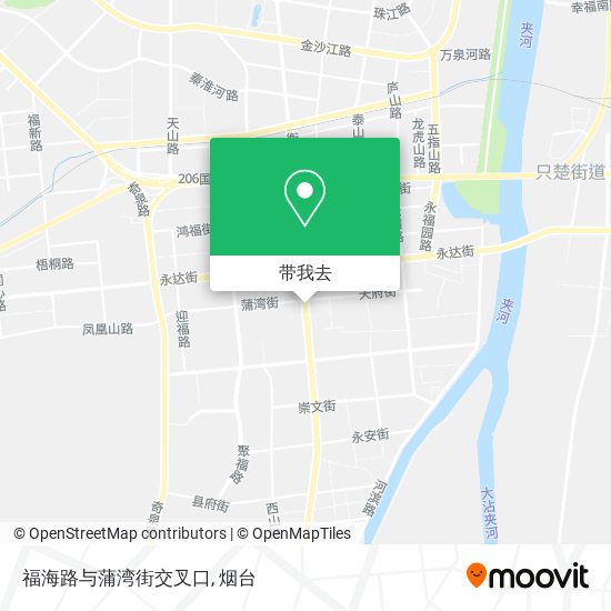 福海路与蒲湾街交叉口地图
