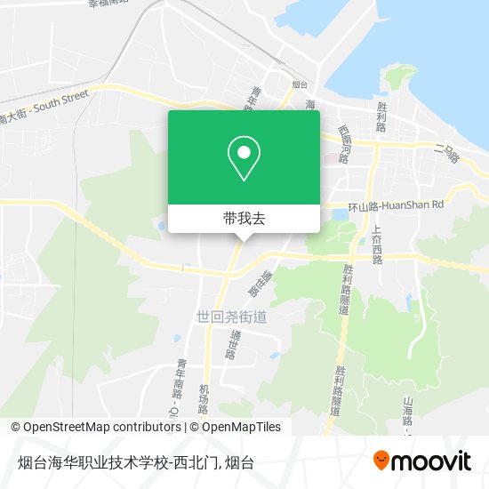 烟台海华职业技术学校-西北门地图