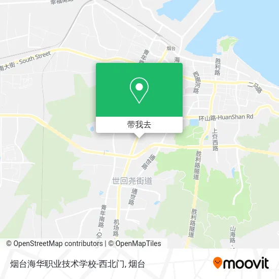烟台海华职业技术学校-西北门地图