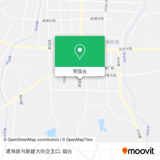 通海路与新建大街交叉口地图