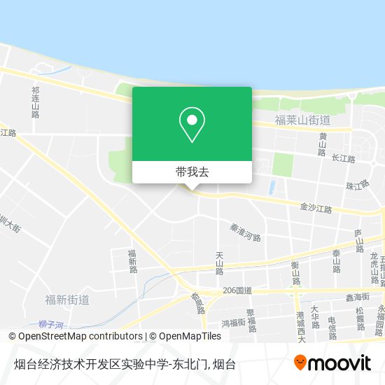 烟台经济技术开发区实验中学-东北门地图