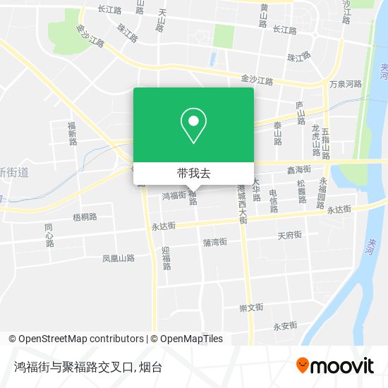 鸿福街与聚福路交叉口地图