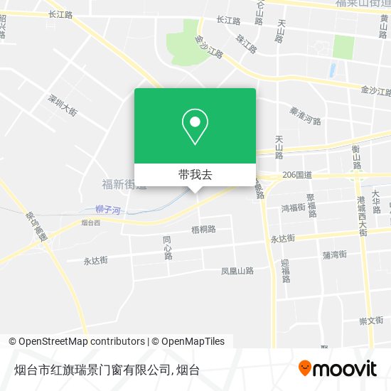 烟台市红旗瑞景门窗有限公司地图