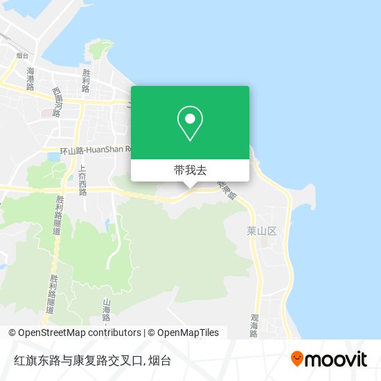 红旗东路与康复路交叉口地图