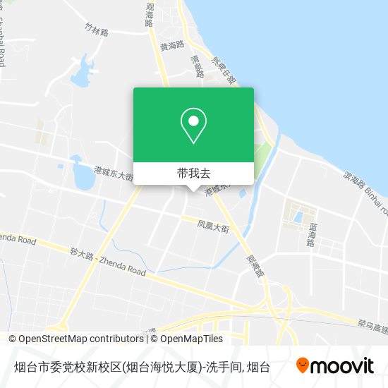 烟台市委党校新校区(烟台海悦大厦)-洗手间地图