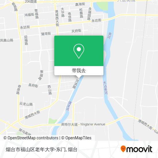 烟台市福山区老年大学-东门地图