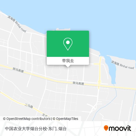 中国农业大学烟台分校-东门地图