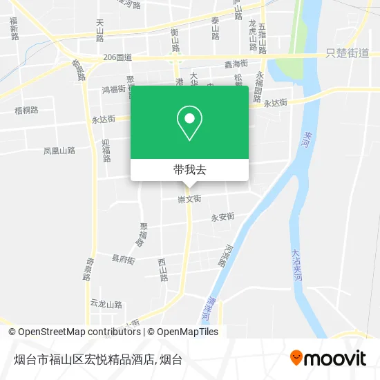 烟台市福山区宏悦精品酒店地图