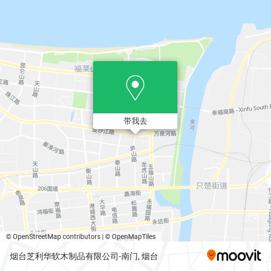 烟台芝利华软木制品有限公司-南门地图