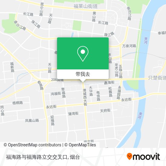 福海路与福海路立交交叉口地图