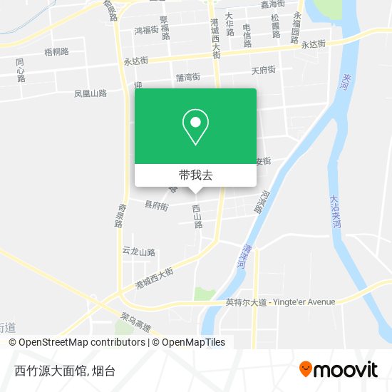 西竹源大面馆地图