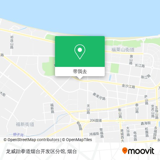 龙威跆拳道烟台开发区分馆地图