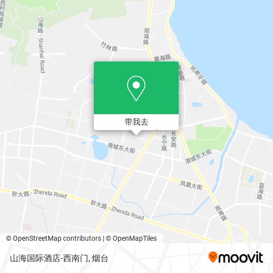 山海国际酒店-西南门地图