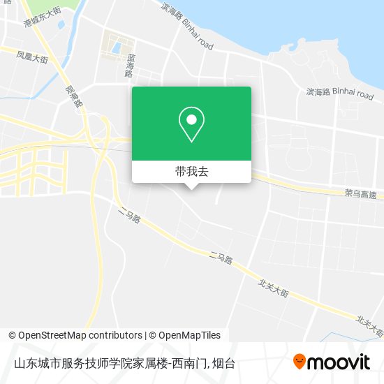 山东城市服务技师学院家属楼-西南门地图