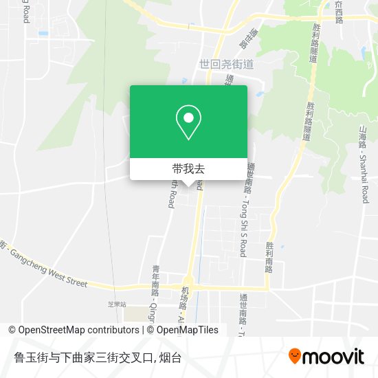 鲁玉街与下曲家三街交叉口地图