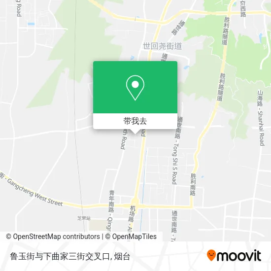 鲁玉街与下曲家三街交叉口地图