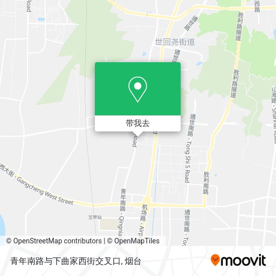 青年南路与下曲家西街交叉口地图