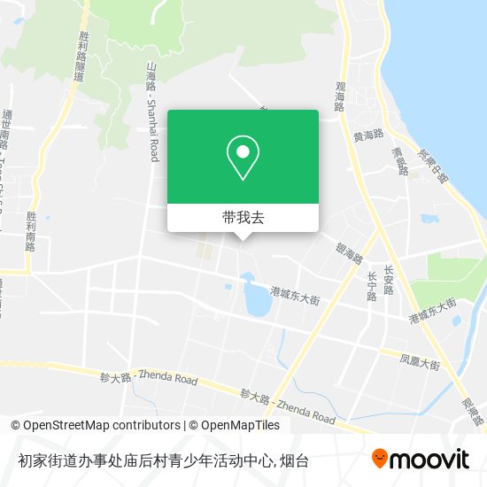 初家街道办事处庙后村青少年活动中心地图