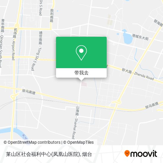莱山区社会福利中心(凤凰山医院)地图