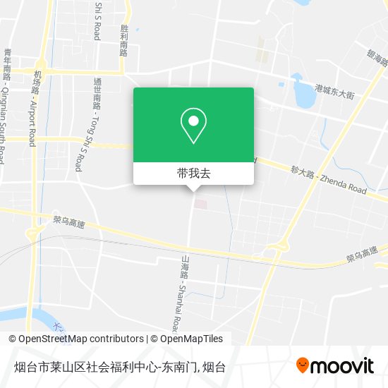烟台市莱山区社会福利中心-东南门地图
