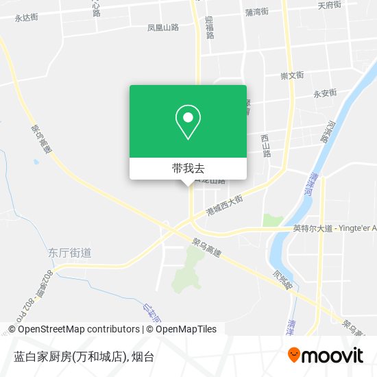 蓝白家厨房(万和城店)地图