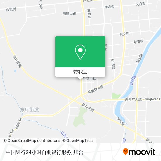 中国银行24小时自助银行服务地图